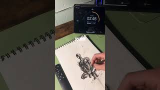 How overworking backfires spidermandrawing charcoaldrawing spidermanchallenge arttimelapse [upl. by Nomde]