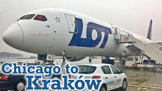 Full Flight LOT Polish Airlines B7879 Chicago to Kraków ORDKRK [upl. by Dhaf]