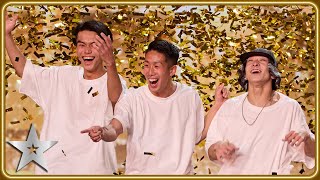 Haribow get AUDIENCE GOLDEN BUZZER for epic DOUBLE DUTCH act  Auditions  BGT 2024 [upl. by Roshelle973]