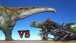 Titanosaur vs ALL OTHER CREATURES in ARK UPDATED VERSION  ARK Survival Evolved  Cantex [upl. by Lavoie]