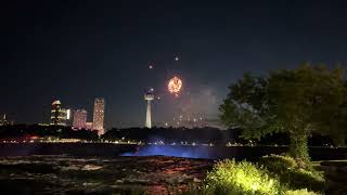 Niagara Falls Fireworks Full Show2024 [upl. by Ymia]