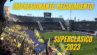 IMPRESIONANTE RECIBIMIENTO  Superclásico 2023 4K [upl. by Conchita360]