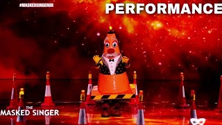 Traffic Cone Sings quotA Million Dreamsquot by The Greatest Showman  The Masked Singer UK  Season 3 [upl. by Nevla]