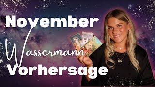 Vorhersage November WASSERMANN Aszendent Sonne und Mond 🍁🖤🕯️ Psychic Tarot Reading  Glory Mueller [upl. by Tiffa137]