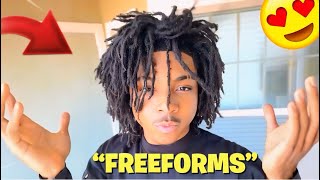 The ULTIMATE Freeform Dread Tutorial And Hair Journey [upl. by Atnicaj]