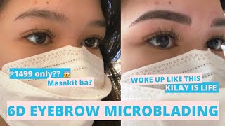 6D Eyebrow Microblading mura lang  7 days healing process [upl. by Ajtak]