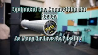 Equipment Raw 20kg Competition Barbell Review [upl. by Franck]