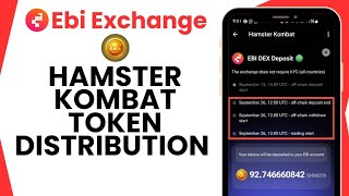 Hamster Kombat Token Distribution To Ebi Exchange  Ebi DEX Deposit For HMSTR [upl. by Karlyn]