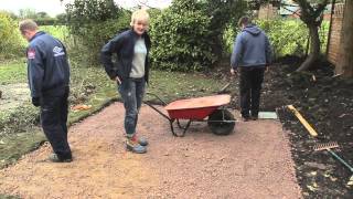 DIY How to lay paving slabs patio  with Philippa Tuttiett [upl. by Aniretak]