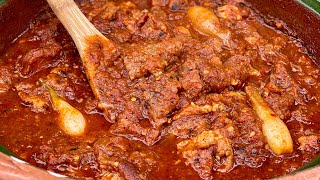 CHICHARRÓN DE PUERCO EN SALSA ROJA ESTILO RANCHERO  CARNE DE PUERCO EN SALSA ROJA  GUISADO [upl. by Gibbs]