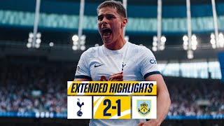 TOTTENHAM HOTSPUR 21 BURNLEY  EXTENDED PREMIER LEAGUE HIGHLIGHTS [upl. by Hael]