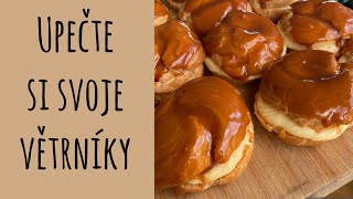 Recept na domácí karamelový větrníky  rady od cukrářky [upl. by Zamora689]