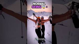 Normal Skiing vs Menace Skiing trollface edit [upl. by Moore]