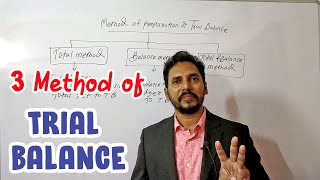 Trial Balance 3 Method  Concept amp Problem  Class 11  CA Foundation [upl. by Ahsineb]