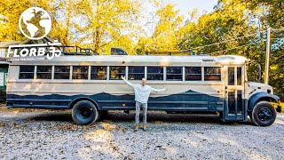 College Students Bus Conversion Is Nicer than most Apartments [upl. by Ettigirb]