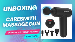 Caresmith Charge Boost Massage Gun unboxing  Best massage Gun under ₹1500 [upl. by Maridel]