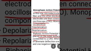 Monophasic Bipasic action potentials [upl. by Radburn]