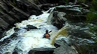 Kayaking Rodeo Falls on the Upper Shoalhaven River  River right line [upl. by Etteneg819]