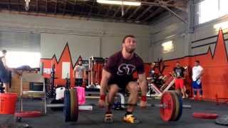 Dmitry Klokov 140kg308lb power cleanstrict press [upl. by Eidualc]