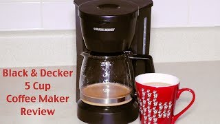 Black and Decker Coffee Maker Review  DCM600W 5Cup Drip Coffeemaker [upl. by Charbonnier]