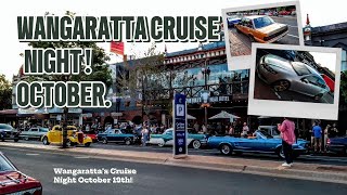 Wangaratta Cruise Night October 19th cruising [upl. by Mccallum]