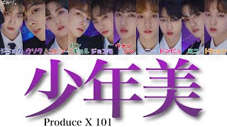 ［プロデュースX101］소년미少年美Produce X 101 【日本語字幕かなるび歌詞】 [upl. by Akiner]