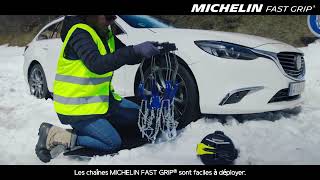 Montage des Chaînes neige Fast Grip de Michelin  Feu Vert [upl. by Solly523]