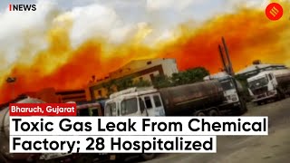 Gujarat Gas Leakage Toxic Gas Leak In Chemical Factory Hospitalizes 28 Bromine Gas Identified [upl. by Corsetti]