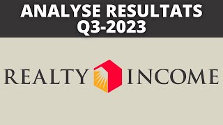 BOURSE  REALTY INCOME  QUE RETENIR DU Q32023 [upl. by Nuahs307]