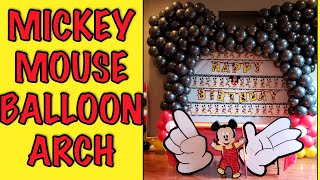 How to make a Mickey Mouse Ear Balloon Arch [upl. by Nosittam]