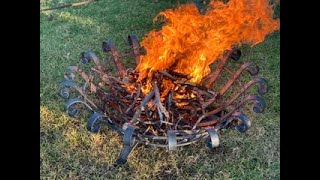 Forging a Fire PitBrazier [upl. by Lambard]