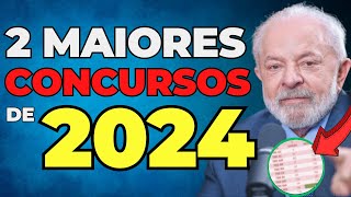 2 maiores concursos públicos nacionais de 2024  Nível médio e superior [upl. by Nieberg841]