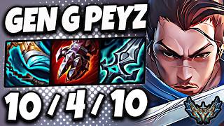 Yasuo vs Jhin ADC  Gen G Peyz  Patch 1418 Korea Challenger ✅ [upl. by Nothsa921]