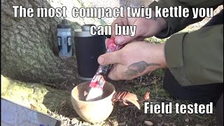 MKettle by Ghillie Kettle Compact twin wall twig kettle A first test and review [upl. by Forrest]