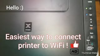 How to connect canon pixma g series printer to WiFi  Easiest method [upl. by Nevet]