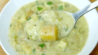 Creamy celery and potato soup  Vegan recipe [upl. by Macegan]