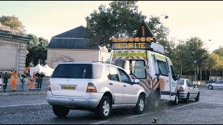 Vidéo choc dun crashtest entre un fourgon dintervention et une voiture [upl. by Eynttirb359]