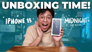 iPhone 13 Midnight Unboxing Tagalog [upl. by Ellinad583]