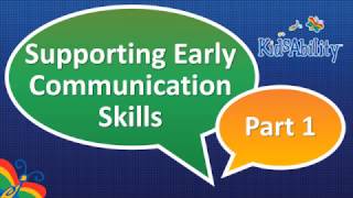 KidsAbility  Augmentative Communication Services  Early Communication Part 1 [upl. by Attelahs519]