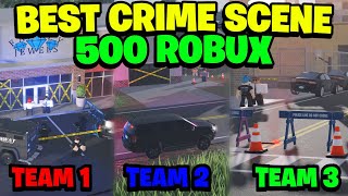 Whoever Creates The BEST CRIME SCENE Wins 500 ROBUX Liberty County [upl. by Tine]