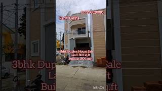 3 bhk Duplex House for sale in kundrathur ChennaiCt7200520085 shorts home realestate house [upl. by Betta]