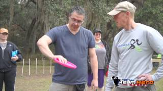 Loose Wrists Flick Discs  Throwing Instruction at Disc Dog Camp [upl. by Ainitsirk932]