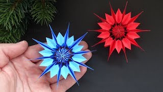 Basteln Weihnachten Sterne basteln mit Papier  Weihnachtsdeko selber machen  DIY Bastelideen [upl. by Brunella108]