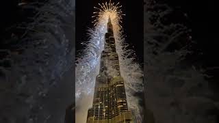 Fire Works At Burj Khalifa Dubai 🇦🇪  UAE shorts youtubeshorts like subscribe viralshorts [upl. by Jessa1]