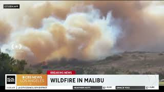 Broad Fire in Malibu burns near Pepperdine University [upl. by Licha300]