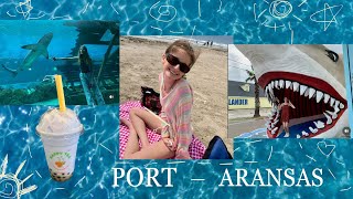 PORT ARANSAS BEACH VLOG [upl. by Aicilif]