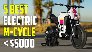 5 Best Electric Motorcycles Under 5000 2024  Cheap amp Fastest [upl. by Natty19]