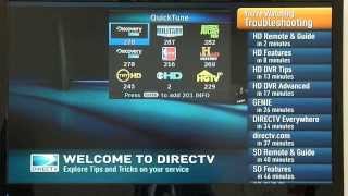 Direct tv Tips Quick Tune [upl. by Konrad41]