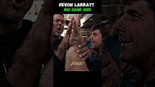 🥶💪DEVON LARRATT BIG HAND SIZE ARM WRESTLING sports devonlarrattvslevansaginashvili [upl. by Iyre796]