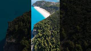 Amazing Lefkada 🌊⛵️ lefkada greece lefkas beach lefkadaisland kathismabeach drone [upl. by Alleyne]